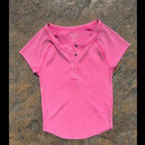 American Eagle Pink Crop Top